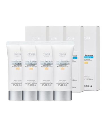 Atomy Sunscreen 2 FL.OZ. 60ml (Beige) x 4 Set Korean Sun Protector Suncream