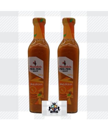 AETN Creations Nando's 2x500g Peri-Peri Medium Spice Flavourful Sauce for Marinating Add a Spicy and Tangy Twist to your Dishes with AETN Fridge Magnet - Buy Online on GoSupps.com