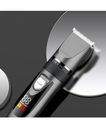 Buy Premium Electric Hair Clipper - Bald Shaver & Salon Tool | 18.5cm Gray - International Shipping Available - Buy Online on GoSupps.com