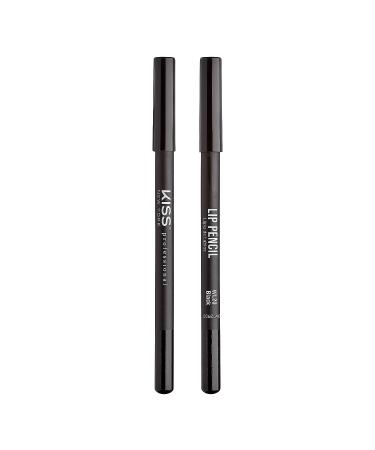 kiss New York Professional Creamy Lip Liner in Black - Long-Lasting Lip Color, Water-Resistant Lip Makeup - Buy Online on GoSupps.com