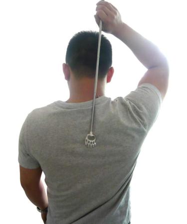 Yueser Telescopic Back Scratchers - 6 Pieces Stainless Steel Body Massage Tools (22cm to 58cm) - Rubberized Handle Random Color - Perfect for International Shipping - Buy Online on GoSupps.com