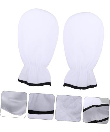 Beaupretty 1 Pair Exfoliating Hand Mask Fingerless Gloves Rough Hand Care Gloves Silk Hand Lotions Cotton Dry Hands Lotion Hydrating Gloves Gloves Spa Flannel Care Bag White 29x16cm - Buy Online on GoSupps.com