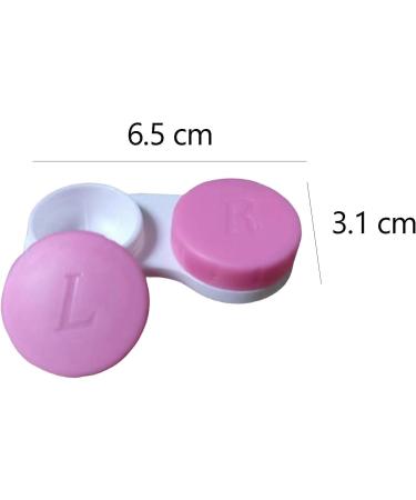 Tujao 12-Part Colored Contact Lens Container Set - Outlet-Safe Mini Lens Cases with Screw Caps for Left & Right Eyes - Perfect for Safe Storage - Buy Online on GoSupps.com