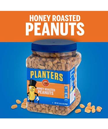 PLANTERS Honey Roasted Peanuts - Premium Sweet & Salty Snack, 34.5 oz Jars (Pack of 2) - Buy Online on GoSupps.com