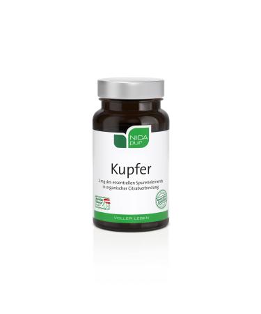NICApur Copper with the trace element copper to improve supply pure substance without additives 60 capsules