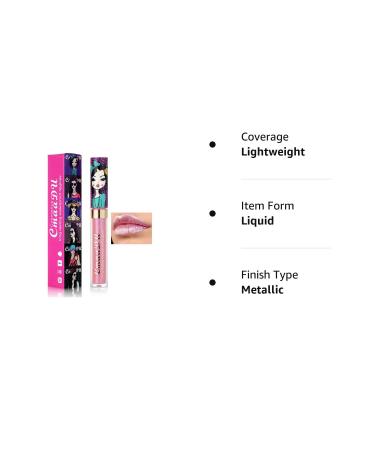 Matte Metallic Lip Gloss | Long Lasting, Waterproof, Diamond Shimmer Liquid Lipstick | 0.03 Fl Oz | for Women & Girls - Buy Online on GoSupps.com