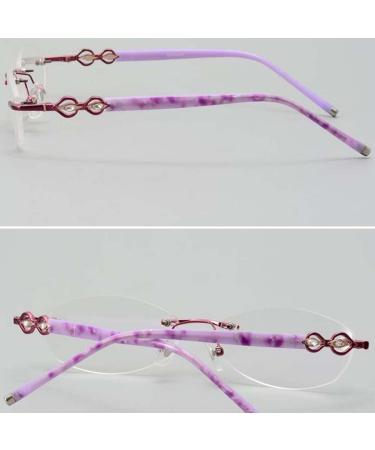 BEGISA Eyeglass Nose Pads & Replacement Temples for Rimless Glasses - Purple Spare Parts - Buy Online on GoSupps.com