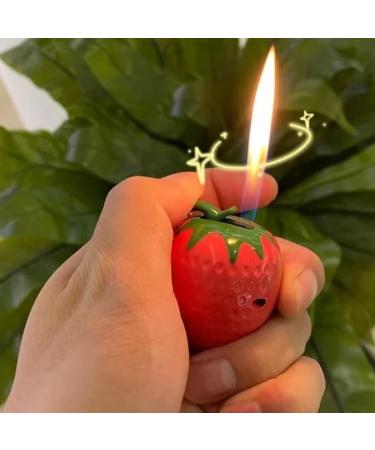 YAINWFVD 2 Pack of Cute Strawberry lighters Keychain lighters Windproof lighters Mini Portable Pocket lighters Butane Inflatable lighters Gifts for Women - Buy Online on GoSupps.com