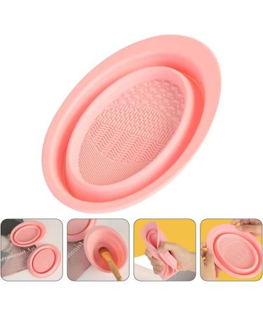 Lurrose Creative Makeup Brush Cleaning Scrubber Bowl Silicone Foldable Brush Cleaner Easy Clean Tools - Buy Online on GoSupps.com