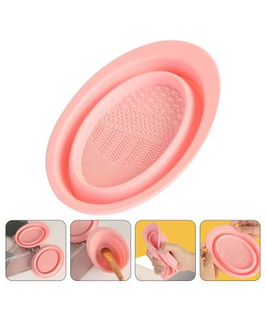 Lurrose Silicone Makeup Brush Cleaning Mat - Foldable Easy-Clean Brush Cleaning Bowl for Creative Makeup Lovers - Portable & Efficient - Buy Online on GoSupps.com