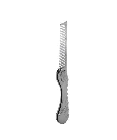 Buy Foldable Zinc Alloy Hair Comb - Anti-Static Portable & Multifunctional for Hair & Beard (Silver) - International Shipping Available - Buy Online on GoSupps.com