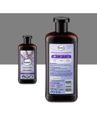 Balea Set of 3 herbal bath products: thyme and mint lavender eucalyptus 3 x 500 ml - Buy Online on GoSupps.com