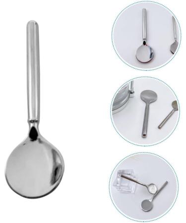 FRCOLOR Eye Cream Stick Beauty Scooper Skincare Tools Beauty Product Scoop Small Makeup Spoon Spoon Tools for Skincare Spoon for Skincare 7c Zinc Alloy Small Spoon Cosmetic 7.00X2.10X1.00CM Silver - Buy Online on GoSupps.com