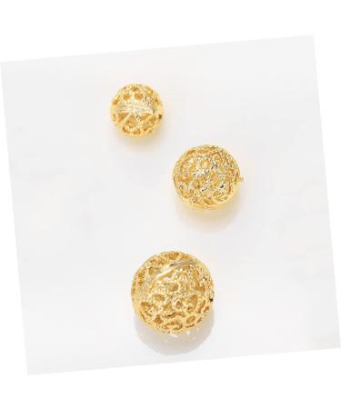 Vintage Spacer Beads- Designed with Unique Hollow Style Make it Chic and Special. Golden 1.2X1.2cm - Buy Online on GoSupps.com