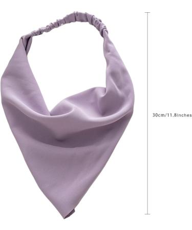 scicent Headbands for Women 4 Pieces Solid Hair Scarf Elastic Hair Kerchief Boho Triangle Bandana Headscarf Solid Color Hairband Hair Scarves for Teen Girls - 23808 - Buy Online on GoSupps.com