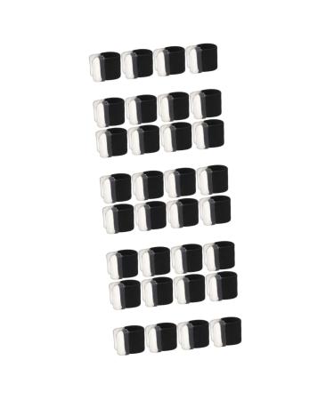 FRCOLOR 16 Pairs Separator Bunion for Big Flexible Orthopaedic Bunion Spreader Men Bunion for Women Separaters Reusable Spacers 2.5x1.9cmx4pcs Blackx4pcs