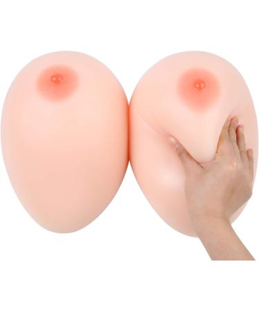 Buy Ivita Silicone Crossdresser Breasts - B Cup Prostheses for Cosplay & Transgender | 600g Pair - White - Buy Online on GoSupps.com