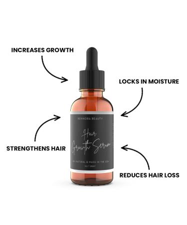 Rennora Hair Growth Serum  with Organic Herbs and Natural Vitamin No Chemicals - 1oz per bottle - 4 Pack - Buy Online on GoSupps.com
