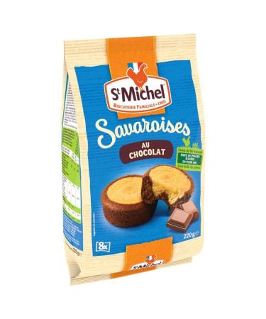 ST MICHEL - Savaroises Chocolate 220G - Pack of 4 - Free Shipping