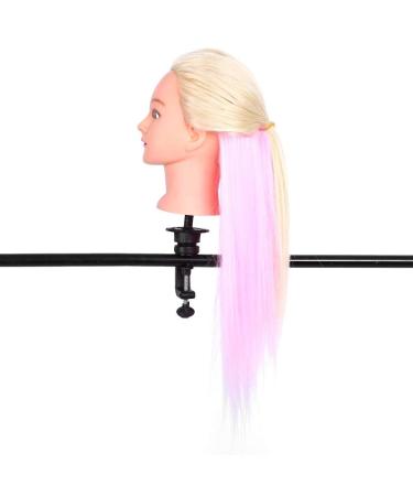 26'' Bunter Salon Hair Training Head - Soft Pop Model with Free Comb & Clamp Holder for Hairdresser Training - Buy Online on GoSupps.com