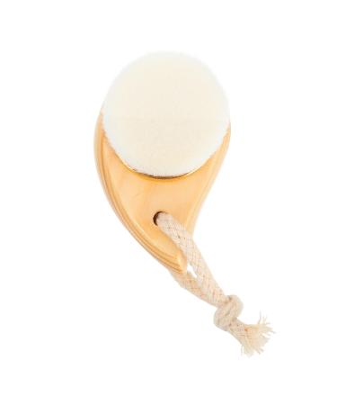 Beavorty face Brush Deep Cleaning Facial Brush Wood Facial Brush Skin Care Brush face Cleansing Device Facial Scrub Brush Face Washing Brush Facial Wooden Beech Handle Body Brown 8.5X5.5X4.7CM