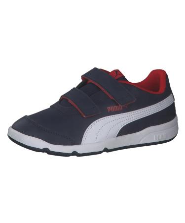 PUMA Kids Stepfleex 2 Sl Ve V Ps Trainers 13 UK Child Peacoat Puma White Flame Scarlet