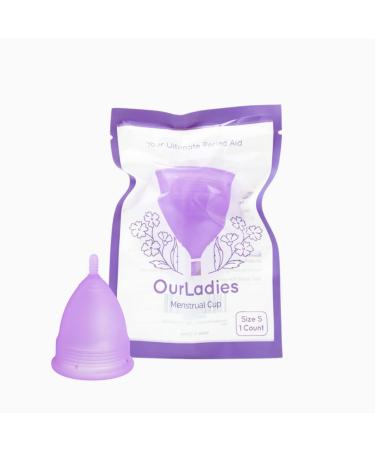 Soft & Flexible Menstrual Cup - Quality Grade Silicone Reusable Period Cup - 1 Count (Small)