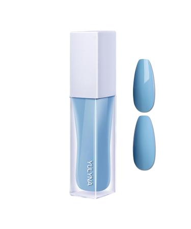 Nail Varnish Ice Blue Nail Polish 8ML Gel Nail Polish Quick Drying & Odorless Nail Gel No Need Lamp Non Toxic Odorless Nail Polish for Women and Girls