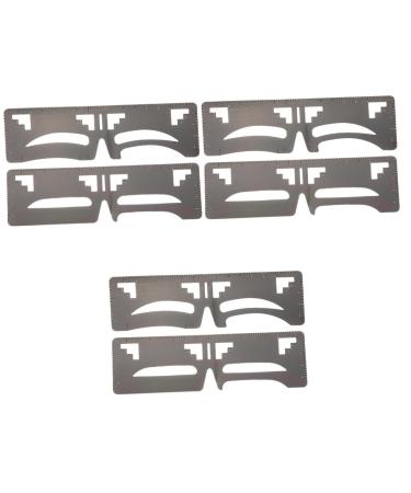 FOMIYES 6 Pcs Eyebrow Ruler Tiaras for Girls Brow Tool T Tool Brow Makeup Supplies Eyebrow Trimming Mold