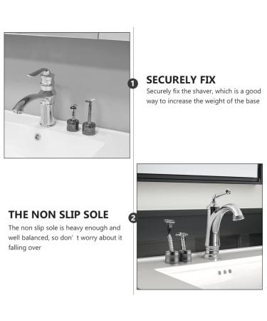 FOMIYES Razor Stand - Aluminum Alloy Razor Holder & Penholder | Big Opening Black Design - Shop Internationally - Buy Online on GoSupps.com