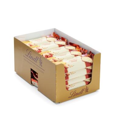 Lindt Chocolate Orange Marzipan Bar - 25 x 50g | Pure Orange Marzipan in Milk Chocolate | Large 1250g Counter Display | Perfect Chocolate Gift - Buy Online on GoSupps.com