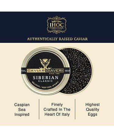 Sturgeon Caviar Giaveri Siberian Imported from Italy (50 gr) - Buy Online on GoSupps.com
