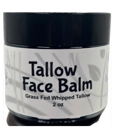 NP Home Scent Grass Fed Tallow Face Balm with Hyaluronic Acid 2 oz Natural Moisturizer with Essential Oils