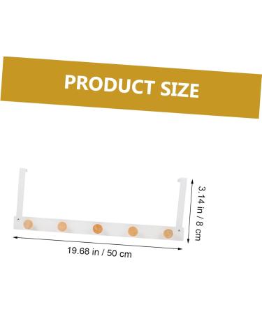 STOBAZA Rear The for Home Rack Door Hanging Organizer Back Over Towel Hook Punch- Clothing Punch 50X8cm White - Buy Online on GoSupps.com