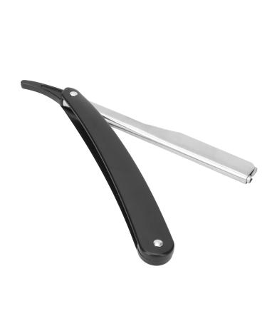 ZJchao traditional razor straight edge traditional barturaser beard clad holder foldable beard knife handle made of stainless steel (not included in the scope of delivery)