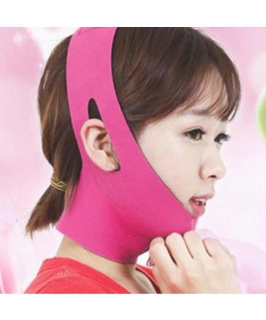 Face Slimming Strap Facial Slimming Mask Double Chin Reducer for Women Thin Neck Facelift Rose Red V Shape Mask - Buy Online on GoSupps.com