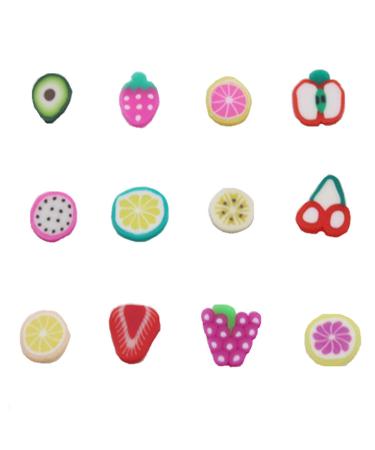 3D Fruit Slice Nail Art for Slime Crafts - DIY Supply Kit with 12 Varieties in Box (Random Style) - Buy Online on GoSupps.com