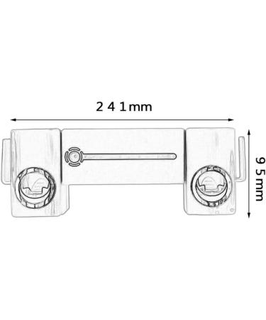 Qligha LED UV Light Toothbrush Holder & Sterilizer - Antibacterial Toothbrush Cleaner with 2 Cups for Bathroom Hygiene - Buy Online on GoSupps.com