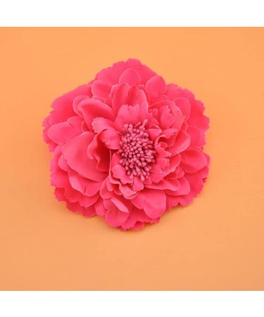 Amuhou Womens Rose Flower Hair Clip & Brooch Set - Bridal Headpiece & Flamenco Dancer Accessory (Peony 12 Pcs) - Buy Online on GoSupps.com