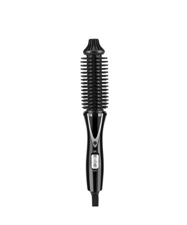 Zerone Curling Iron Brush Ceramic Tourmaline Foldable Anion Hair Brush Curling Iron 200C Styling Tools Foldable Hair Brush (EU US Plug 110-240V) 18 x 9.5 x 8cm 351g Us Plug 110 240v