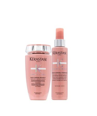 Kerastase Chroma Absolu Bain Chroma Respect 250ml Serum Thermique 150ml Unscented 2-piece set