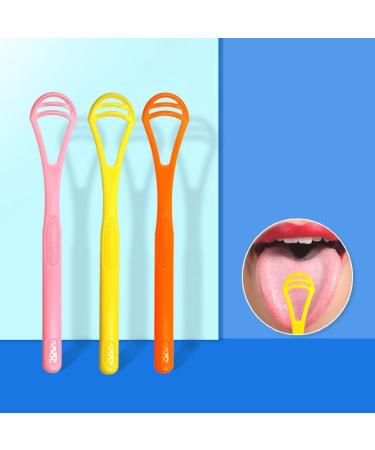 AOYEAH Silicone Tongue Cleaning Brush - Effective Tongue Scraper for Oral Care & Massage - Yellow - Buy Online on GoSupps.com