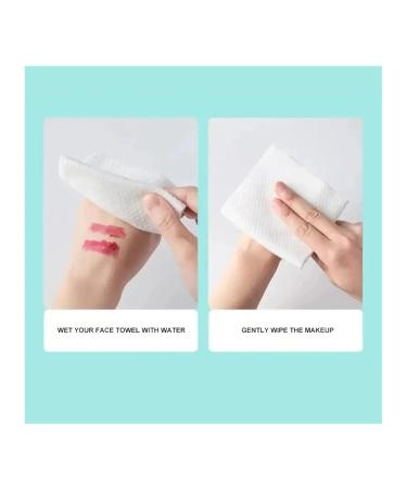 Buy Thick Cotton Disposable Face Towels for Makeup Removal | Soft Dry Cleanser Towelettes for Skin Care - Buy Online on GoSupps.com