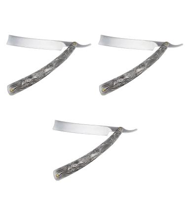 Beaupretty 3 Stk Manual Razor Men Razor Manual Safety Razing Bart Restrator made of stainless steel safety razor for men steel beard Razor Tool Metal Miss Graux3st 1 piece (1 Pack)