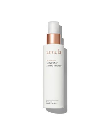 Amala Rehydrating Toning Essence with Hyaluronic Acid Vitamin C and Chia Seed Oil. Natural Anti Aging 2-in-1 Toner and Essence (100ml) 3.4 Fl Oz (Pack of 1)