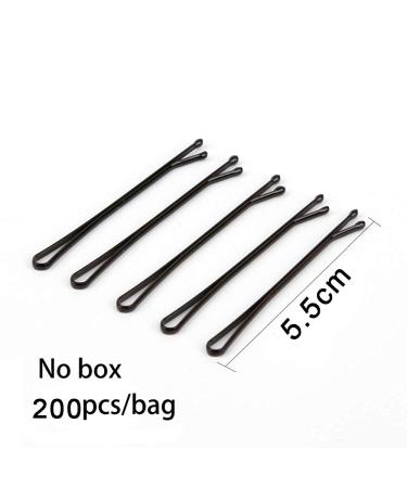 200 Metal Wave Hair Clips & Bobby Pins for Girls & Women - 2.17 Inch Black Hairpins - International Shipping Available - Buy Online on GoSupps.com