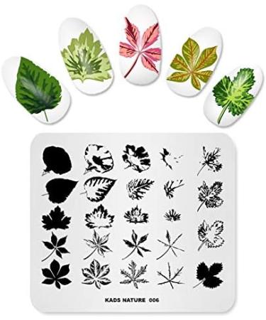 KADS Nail Art Stamp Plate - Butterfly Flower Leaves Series | DIY Nail Stamping Template - Buy Online on GoSupps.com