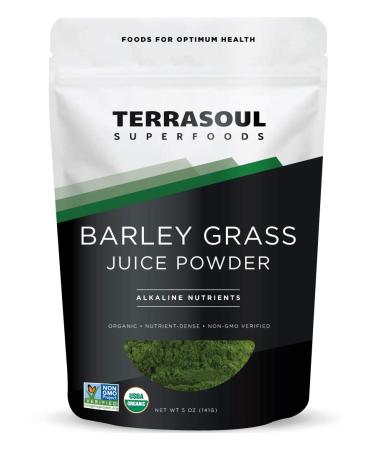 Terrasoul Superfoods Barley Grass Juice Powder (Organic) 5 ounce - Buy Online on GoSupps.com