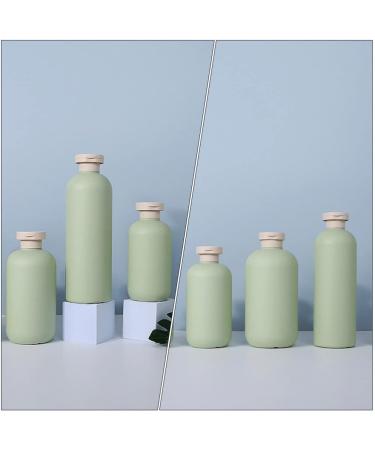 Minkissy Empty Shampoo Bottles 250ml - Set of 3 Refillable Squeeze Containers for Shower Gel, Lotions, and Body Wash - Green - Buy Online on GoSupps.com
