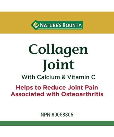 Nature's Bounty Collagen Joint with Calcium & Vitamin C Helps to reduce joint pain associated with osteoarthritis 120 Tablets - Buy Online on GoSupps.com